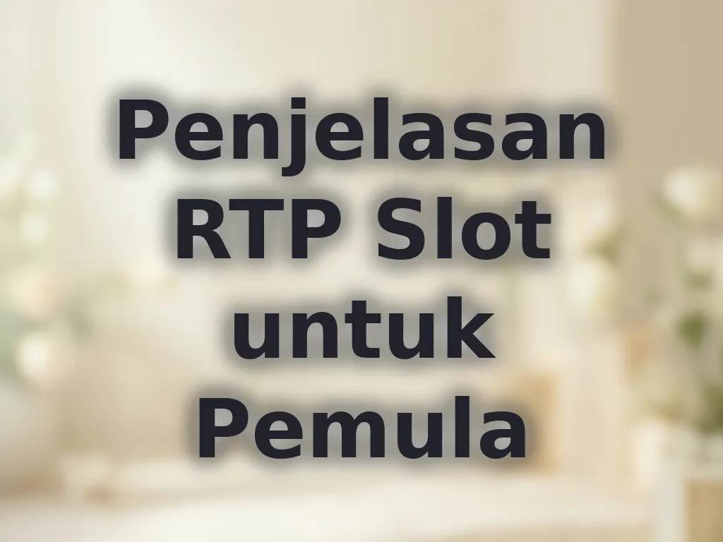 Penjelasan RTP Slot untuk Pemula